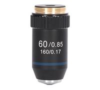 lyrlody Lens de Microscope 60x avec Une Transmittance de Lumière élevée, Dispositif de Protection à Ressort, Taille RMS, pour Les Microscopes Professionnels, Taille Standard Internationale