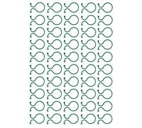 lyrlody Lot de 50 Clips de Support en Plastique pour Plantes, 4,2 X 2,8 Cm, pour Branches et Fleurs, Réutilisables, Figure Huit, Clips de Jardin pour Vignes de Tomates, Jardin, Bureau, Magasin de