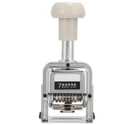 lyrlody Machine à Numéroter Automatique 7 Chiffres Tampon Codeur 7507 avec Encrage Automatique Saut de Code pour Factures Numéros de Fichiers Bureau École