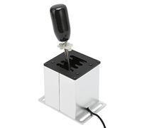lyrlody Manette de Vitesse USB, Jeu de Course à Système Indépendant H Shifter 7 Plus R Blanc pour pour