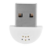 lyrlody Microphone USB Portable, Microphone Antibruit pour Enregistrement, 2 Mètres de Câble, Son Réel, Omnidirectionnel 360 Degrés, Plug and Play, pour PC Skype (White)