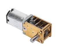 lyrlody Mini Moteur à Engrenage à Vis sans Fin, Réducteur CC à Brosse de | Boîtier en Alliage de Zinc, Revêtement Anti-poussière, Couple de 2,2 Kg, Cm, pour Serrures électroniques, Robots, Voitures