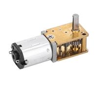 lyrlody Mini Moteur à Engrenage à Vis sans Fin, Réducteur CC à Brosse de | Boîtier en Alliage de Zinc, Revêtement Anti-poussière, Couple de 2,2 Kg, Cm, pour Serrures électroniques, Robots, Voitures