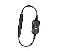 lyrlody Mini Variateur Tactile LED, Plastique, Contrôle Précis de la luminosité, Installation Facile, Compatible avec les Bandes Lumineuses LED et les Lampes Monochromatiques (BLACK)