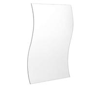 lyrlody Miroir Mural en Acrylique, Autocollant Auto-adhésif en Forme de Vague, 6 Pièces pour la Décoration de la Maison, Conception Sûre et Installation Facile pour Salle de Bain et Chambre à Coucher