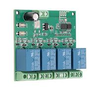 lyrlody Module de Relais 4 Canaux, Module de Relais WiFi PCB avec Puce 2 Modes de Fonctionnement, Configuration Smartconfig, Transmission Stable à 100 M pour Télécommande d'équipement électronique