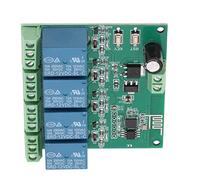 lyrlody Module de Relais 4 Canaux, Module de Relais WiFi PCB avec Puce 2 Modes de Fonctionnement, Configuration Smartconfig, Transmission Stable à 100 M pour Télécommande d'équipement électronique