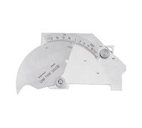lyrlody Outil de Mesure de Soudage, Jauge de Came de Pont, Jauge en Acier Inoxydable pour l'inspection, Angle de 0 à 60 Degrés, Mesure de 50 Mm, Calibre Sous-députée, Multimètres de Joint