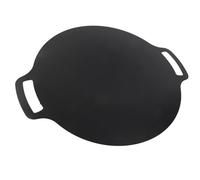 lyrlody Pan de Grill Coréen, Plaquette à Barbecue Maifan Stone Roundddle pour le Camping en Plein air. Idéal pour les Rassemblements de Famille, une Saveur de Barbecue Coréenne Améliorée avec une