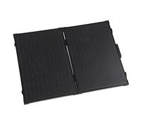 lyrlody Panneau Solaire Portable, Kit de Panneau Solaire Mono Pliable, Conversion à 21%, Cadre en Aluminium IP65 avec Support Réglable, pour Camping, Camping-car, Jardin, Balcon, Bateau (100W)