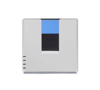 lyrlody Passerelle VoIP Déverrouillée, Adaptateur Téléphonique Internet 2 Ports SIP V2 RJ45 Léger Portable, pour Appels Longue Distance avec Voix sur IP (Prise UE)