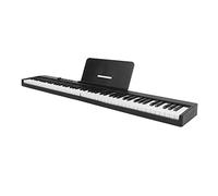 lyrlody Piano Numérique Pliant 88 Touches Léger Portable (Prise UE) | Construction en PVC, Clavier électronique, Pratique avec Casque, USB Plug and Play, Compatible Cubase Logic, Batterie 1800mAh