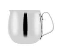 lyrlody Pichet à Mousse de Lait, Acier Inoxydable de 600 Ml, Utilisation Polyvalente, Poignée Antidérapante, Versement Lisse, Tasse à Mesurer le café, Pichet Fumante, Sûr et Confortable, pour le