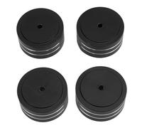 lyrlody Pieds de Découplage en Alliage D'aluminium pour Enceintes, 4 | Amortisseurs de vibrations HiFi, faible retour harmonique, construction haute densité, platine CD, lecteur DVD, ampli, lot