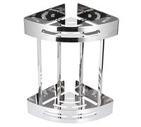 lyrlody Piège D'organisateur en Acier Inoxydable de Douche avec Trous de Vidange pour Rangement de Salle de Bain Sec et organisé, Solution de Stockage Facile à Entretenir, sécurisé,