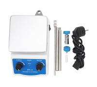 lyrlody Plaque Chauffante Agitatrice Magnétique SH-2, Agitateur de Laboratoire, 100-1600 Tr/min, 2000 ML, 180 W, 350 °C, Vitesse Variable Température Constante, Plateau 120 X 120 Mm (Prise UE 220V)