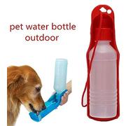 lyrlody Portable Chog Water Bottle Travel Pet Water Dispentier Poldable Dog Bol avec Une Conception Compressée pour l'hydratation sur Le Chariot Cap (Pink)