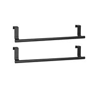 lyrlody Porte-Serviette Porte-Serviette de Porte pour Support de Serviette Suspendue Pas en Acier Inoxydable de Perceuse sur la Porte de l'armoire pour la Cuisine du Bureau de Salle de bain. (36 cm)