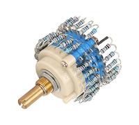lyrlody Potentiomètre de Volume à Deux Canaux 20K à Pas de 24 Vitesses, | Arbre rotatif en laiton, Contacts plaqués argent, fabrication avant rupture, résistances KOA 1/4W, soudage DIY