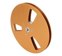 lyrlody Reel de Prise Vide, Bobine en Alliage en Aluminium de 7 Pouces pour Machines à Bande 1/4 de Pouce avec Design Classique, Idéal pour Améliorer la qualité Sonore (GOLD)