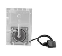 lyrlody Réservoir de Pompe PC Combo Réservoir d'Eau d'ordinateur en Alliage 'aluminium Acrylique avec Pompe 650L H 3,5 M Ascenseur 32 à 140 ° Ml pour les Constructeurs de Refroidissement par Eau PC