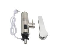 lyrlody Robinet électrique, Mitigeur avec Chauffe-eau instantané 3300W Mitigeur de Salle de Bain électrique avec Affichage LED de la Température, pour Cuisine Jardin Salle de