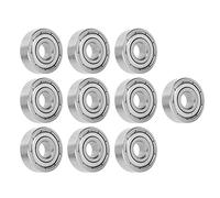 lyrlody Roulements à Billes S607Z Roulements de Planche à Roulettes en Acier Inoxydable 7x19x6mm Double Blindage Support Stable à Grande Vitesse pour Patins à Roulettes Patins à Roues Alignées