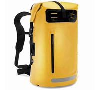 lyrlody Sac à Dos Imperméable 35L, Sac à Dos en PVC avec Une Grande capacité avec Serrure à Rouleau, Poche Avant à L'épreuve des éclaboussures, pour Le Camping à Vélo en Plein Air (Yellow)