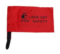 lyrlody Sac de Verrouillage de Prise électrique en Tissu Polyester, Sac d'étiquetage de Verrouillage de Prise électrique pour le Contrôle du Palan, Grands Connecteurs, d'avertissement Claire,