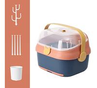 lyrlody Stockage de Biberon, Stockage Polyvalent, Matériau Robuste, Boîte avec Couvercle, Installation Facile, Utilisation Multi-fonctionnaire, pour la Maison, avec Couvercle de (BLUE)