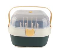 lyrlody Stockage de Biberon, Stockage Polyvalent, Matériau Robuste, Boîte avec Couvercle, Installation Facile, Utilisation Multi-fonctionnaire, pour la Maison, avec Couvercle de (Nouveau vert)