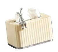 lyrlody Support de Boîte à Mouchoirs en Plastique à Ressort avec Grande Ouverture, Conception à Levage Automatique, Support Mural ou Distributeur de Mouchoirs sur Comptoir pour Salle de Bain, Salon