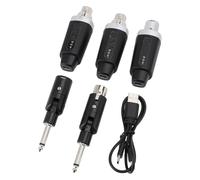 lyrlody Système D'adaptateur de Micro sans Fil UHF XLR Récepteur émetteur pour Microphone à Condensateur Dynamique Mélangeur Audio Haut-parleur PA