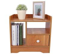 lyrlody Table de Chevet Moderne, Ample D'espace de Rangement, Excellent Bois, Robuste et Stable, Utilisation Pratique, avec Une Conception de Texture Claire pour Garder Votre Pièce Bien (Couleur du