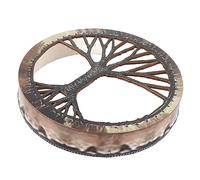 lyrlody Tambour Chamanique 25cm, Fait Main, Son Profond, Décoration | Tambour de Sibérie, Film Polyester, Coque en Bois, Poignées en Corde, Maillets Inclus, Décoration Intérieure Extérieure,