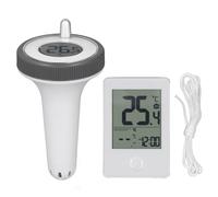 lyrlody Thermomètre de Piscine sans Fil, 60 M ± 1 ℃ Précision avec Thermomètre Numérique LCD Flottant avec Sonde Sensible IP67, pour Aquarium Spa Spa
