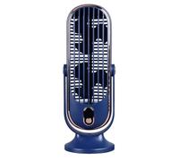 lyrlody Ventilateur Tour de Bureau, Moteur sans Balais USB à 5 Vitesses, Ventilateur Oscillant Silencieux de 22 DB avec Turbine Amovible pour la Maison, le Bureau, la Chambre à (BLUE)