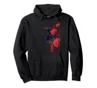Lys araignée Rouge Corbeau Higanbana Fleur Japonaise Esthétique Sweat à Capuche