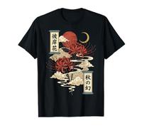 Lys Araignée Rouge Fleur Japonaise Fleur T-Shirt Graphique avec Valeur