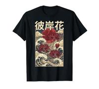 Lys Araignée Rouge Fleur Japonaise Fleur T-Shirt Graphique avec Valeur