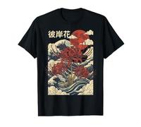 Lys Araignée Rouge Fleur Japonaise Fleur T-Shirt Graphique avec Valeur