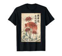 Lys Araignée Rouge Fleur Japonaise Fleur T-Shirt Graphique avec Valeur