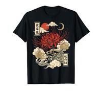 Lys Araignée Rouge Fleur Japonaise Fleur T-Shirt Graphique avec Valeur