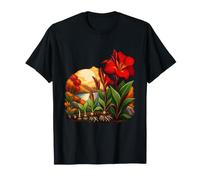 Lys de Canna Rouge de la Graine à la Floraison mûre T-Shirt