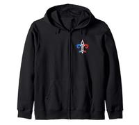 Lys, fleur de lys, fleur de lis, héraldique, France, symbole Sweat à Capuche
