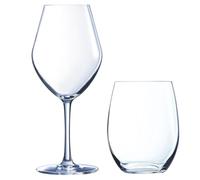 Lys - Lot de 6 verres à pied 25cl et 6 gobelets hauts 36cl