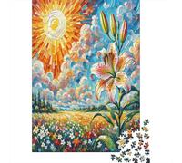 Lys Puzzle 1000 Pièces Educa Jouet en Bois Cadeau Unique Décoration Intérieure Fleur Multicolore Fleur colorée Jeu Éducatif Challenge Toy pour Adultes Et Enfants À Partir De 12 Ans 38x26cm/1000p