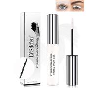 LYSdefeu Gel à Sourcils Longue Tenue-Kit de Teinture de sourcils de Couleur de Sourcil, Volume fibre Mascara, Naturel Maquillage des yeux imperméable et anti-bavures - 10Blanc