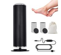 Lyselle Râpe électrique Clenvee, Rapeuse Pieds électrique Lyselle Avec 120 Coussinets De Rechange, Rotation à 360 Degrés Avec Vitesse Réglable, Doux Pour Les Pieds (noir)