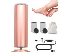 Lyselle Râpe électrique Clenvee, Rapeuse Pieds électrique Lyselle Avec 120 Coussinets De Rechange, Rotation à 360 Degrés Avec Vitesse Réglable, Doux Pour Les Pieds (Métal)